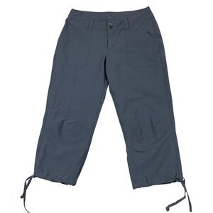 Patagonia Quandary Cropped Hiking Pants Gray Women's 8 Stretch Nylon Capris